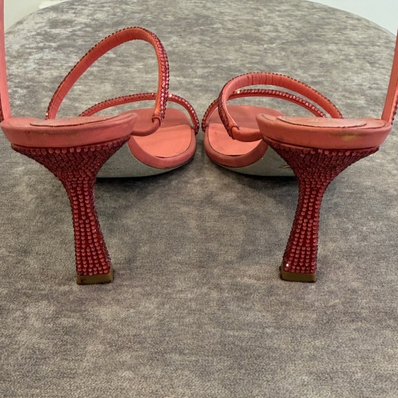 Rene Caovilla Red Strappy Women's Sandals size 8.5(38.5) - Picture 3 of 12